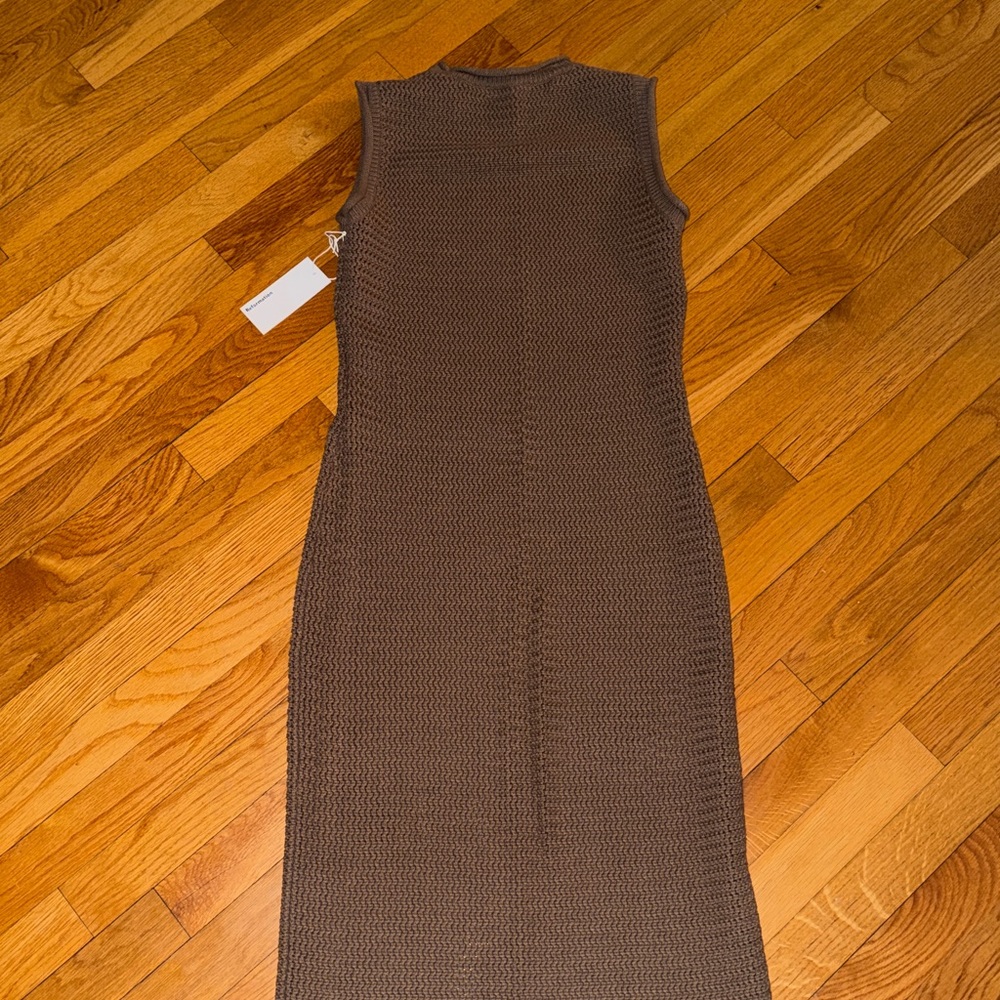 Reformation Knitted Olive Green Dress Sz. M - Picture 5 of 6